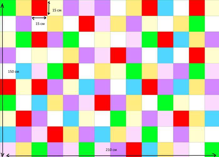 Узор для квадратного лоскутного одеяла