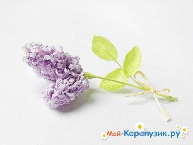 Сирень из бумаги ручной работы - фото 15