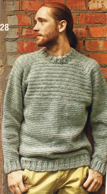 Стильный вязаный джемпер для мужчин 