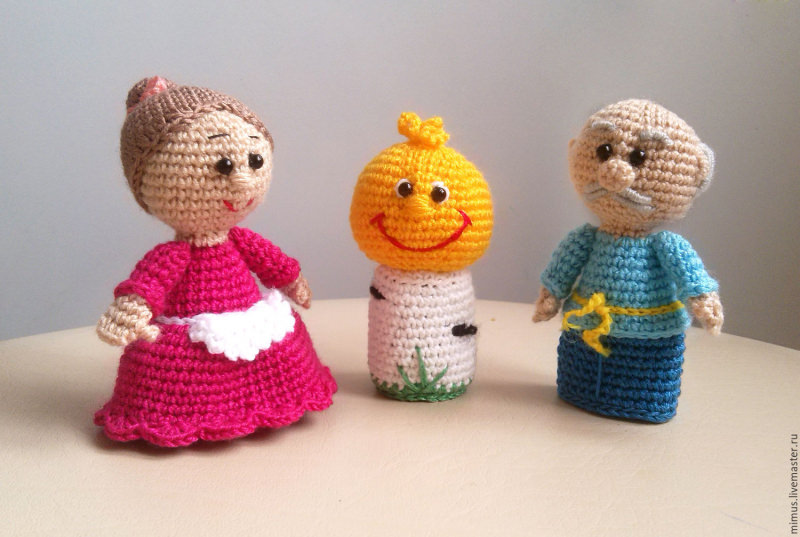 Crochet Finger Theater: мастер-класс с фотографией и фильмом